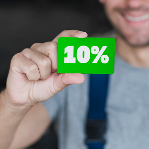 Скидка 10% каждому новому покупателю