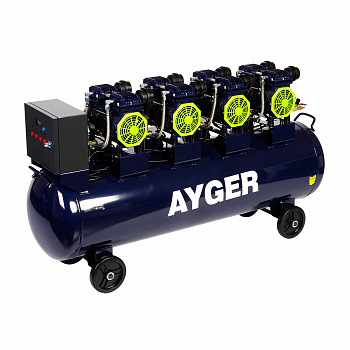 КОМПРЕССОР БЕЗМАСЛЯНЫЙ МАЛОШУМНЫЙ AYGER OFC850-150