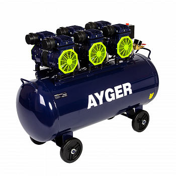 КОМПРЕССОР БЕЗМАСЛЯНЫЙ МАЛОШУМНЫЙ AYGER OFC630-100