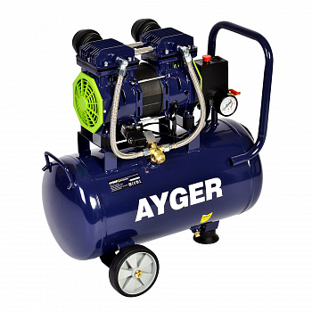 КОМПРЕССОР БЕЗМАСЛЯНЫЙ МАЛОШУМНЫЙ AYGER OFC320-24